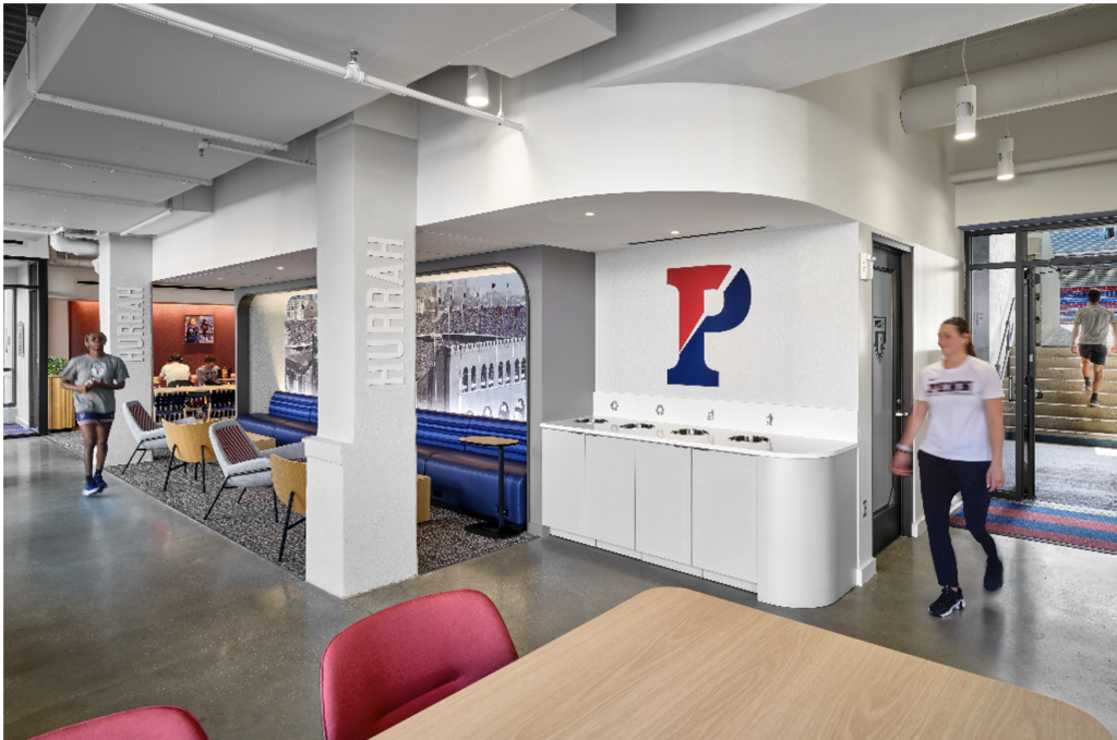 Penn Weiss T House powered by Quaker Fuel Student Entrance